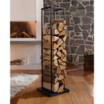 Étagère en métal pour bois de cheminée, meuble pour ranger les buches